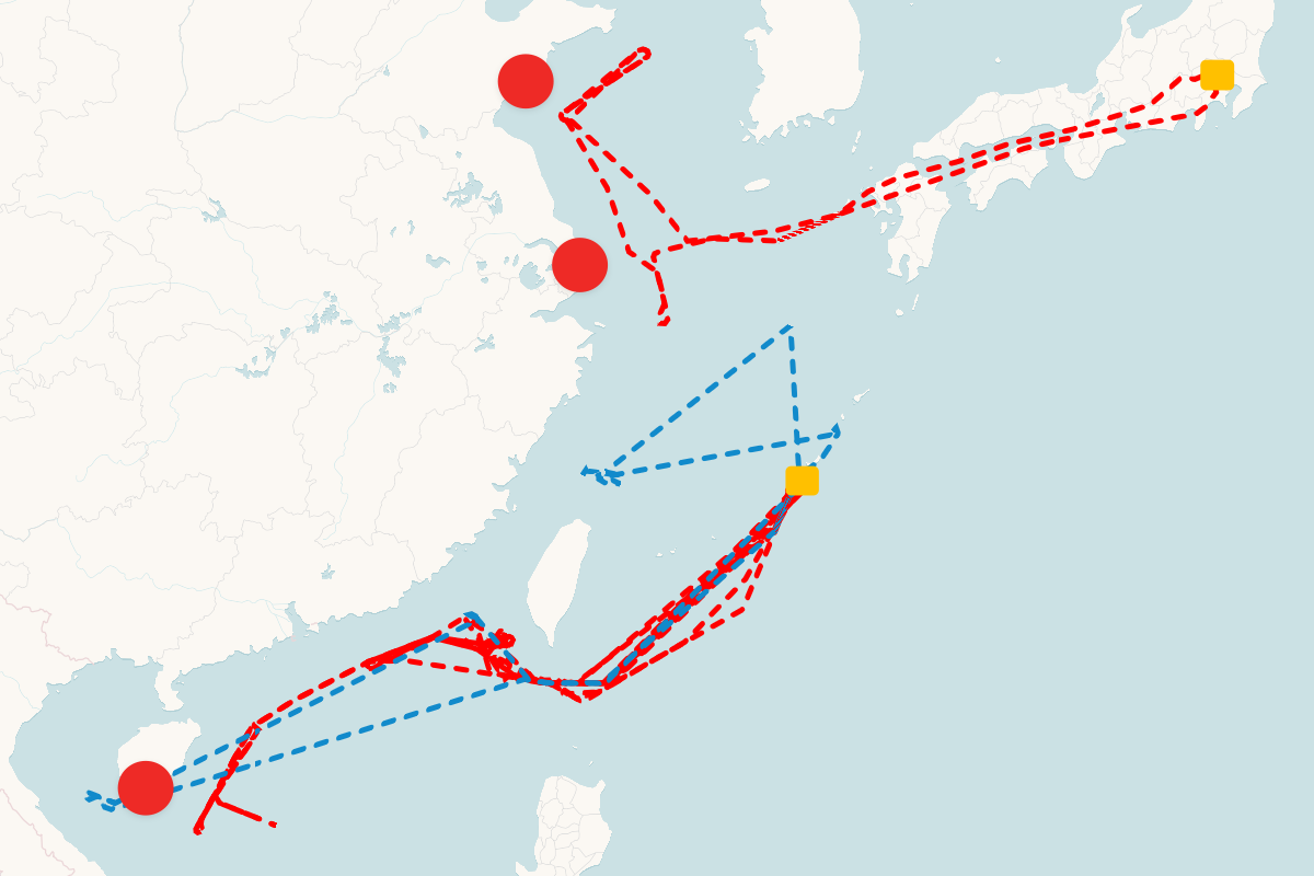 Taiwan tracks 35 Chinese aircraft, 6 vessels around island