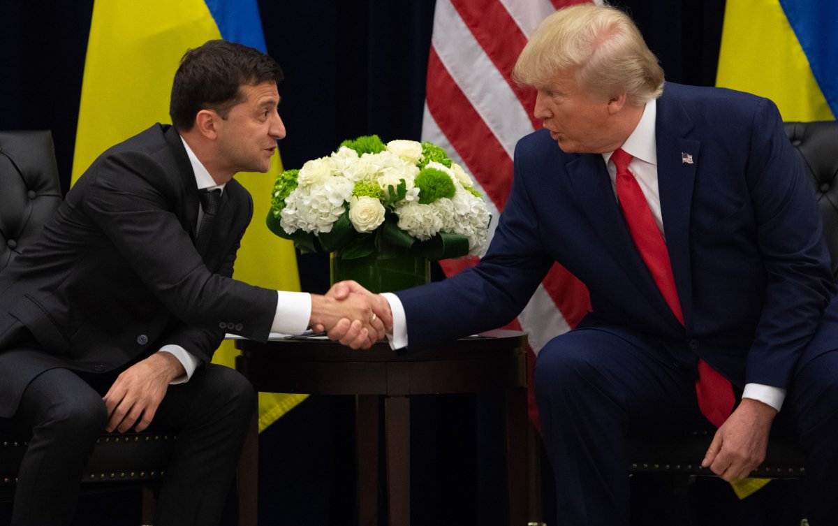 Donald Trump and Volodymyr Zelensky