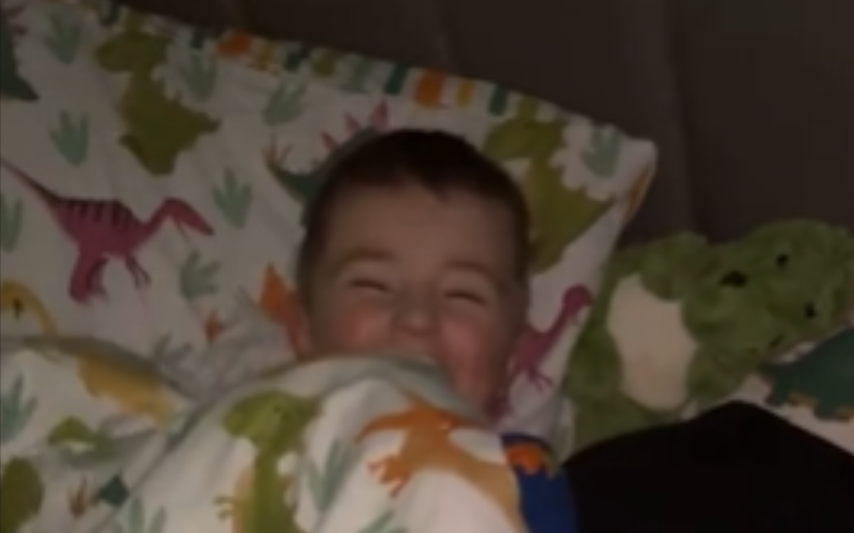 Lauren Gallichan’s son was not asleep.