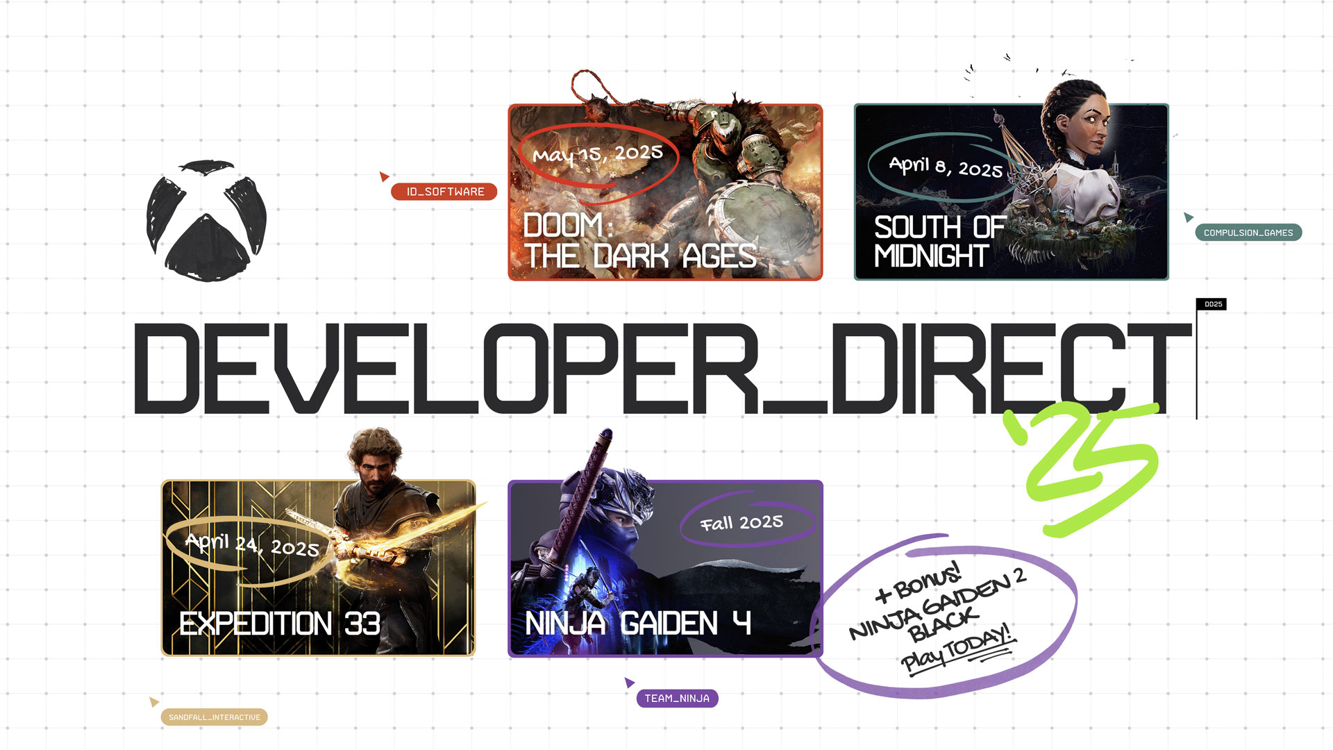 Xbox Developer Direct January 2025 Announcements Doom, Ninja Gaiden 4