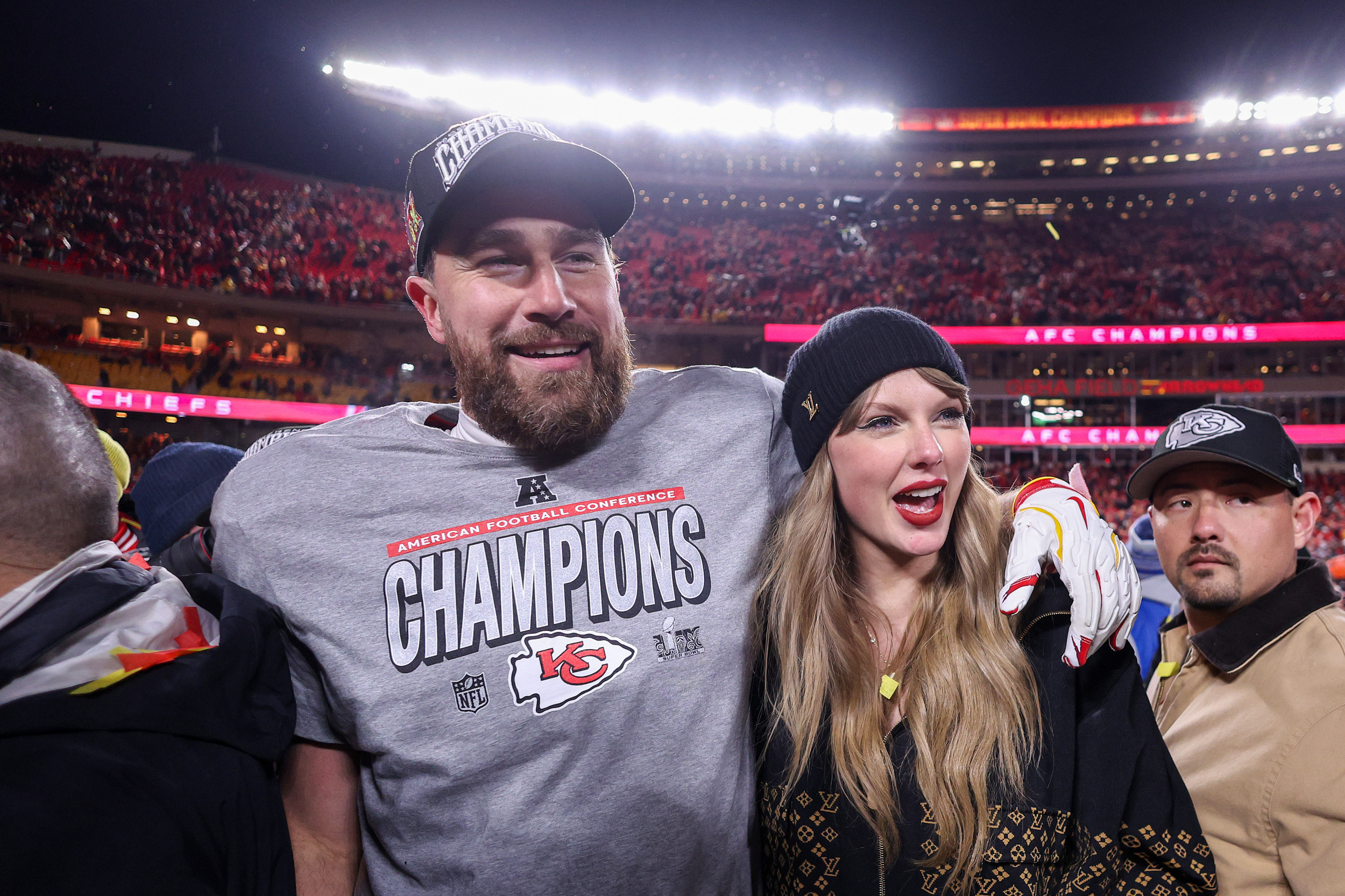 Taylor Swift lip-readers decode her Travis Kelce championship game chat