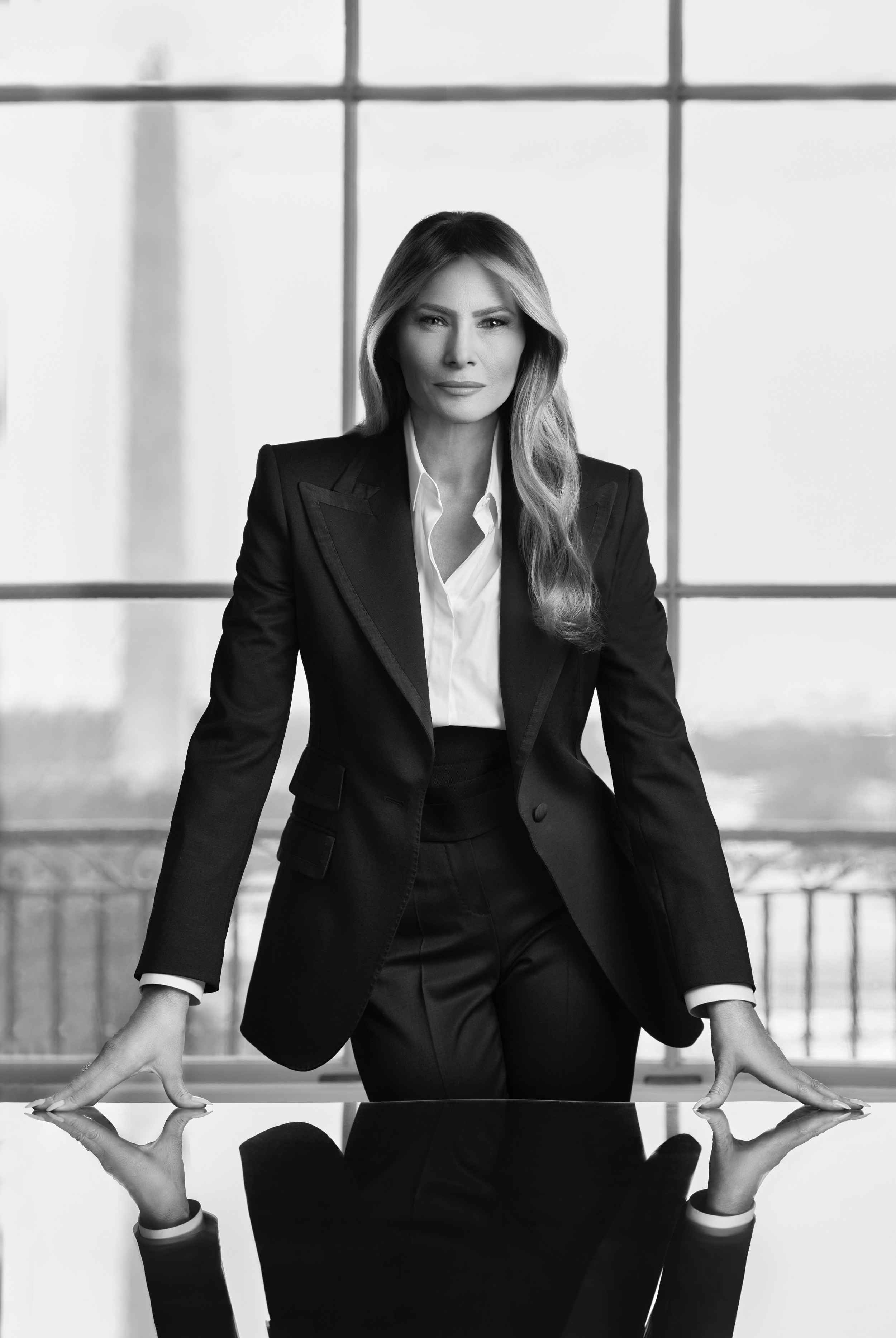 How Melania Trump's New Portrait Compares With Her Old One Newsweek