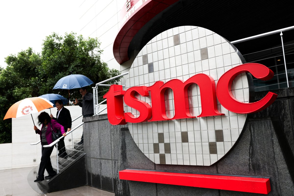 Visitors on TSMC campus in HSINCHU, Taiwan