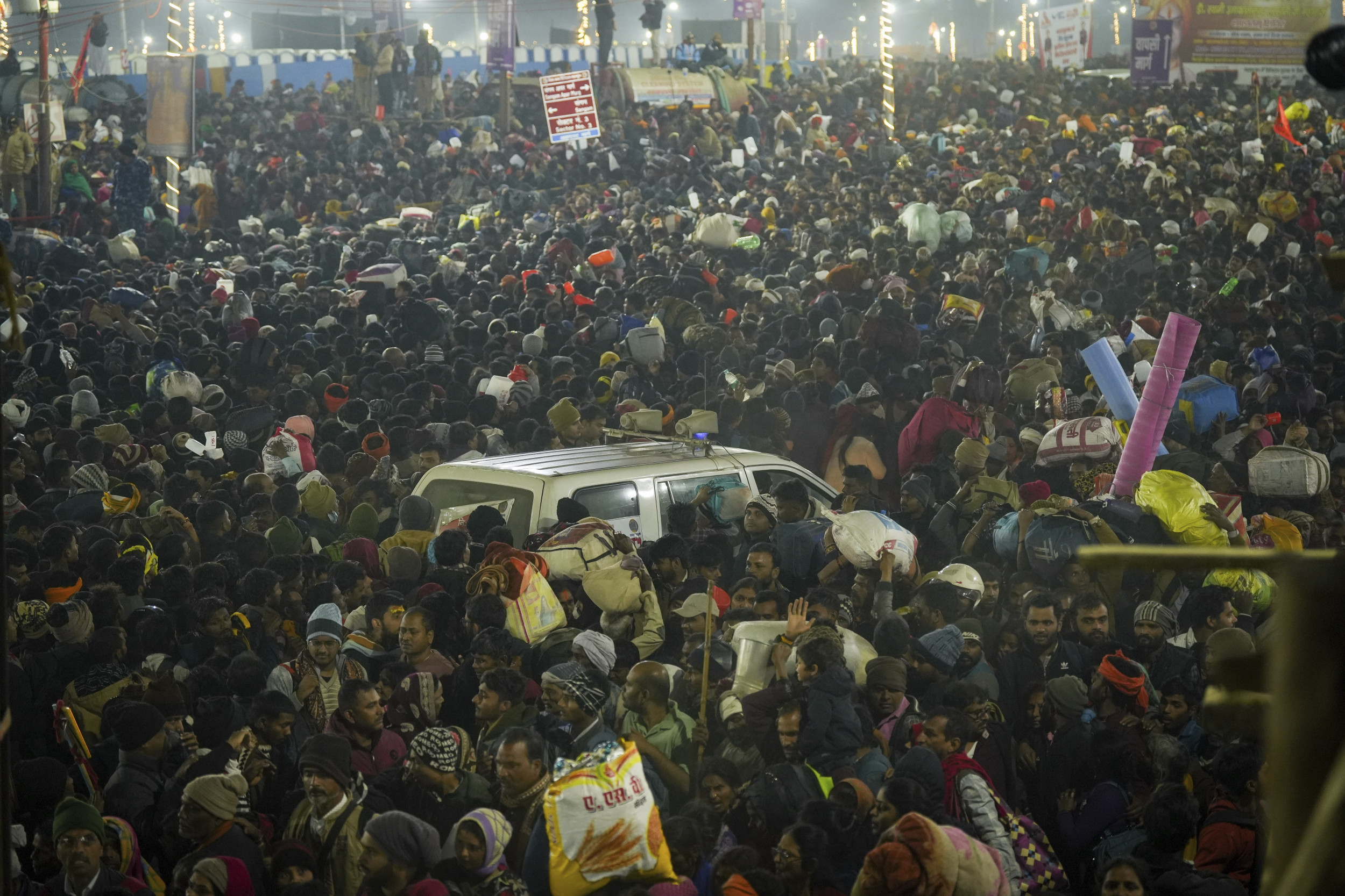 Several Killed in Stampede at Religious Gathering of 100 Million Pilgrims