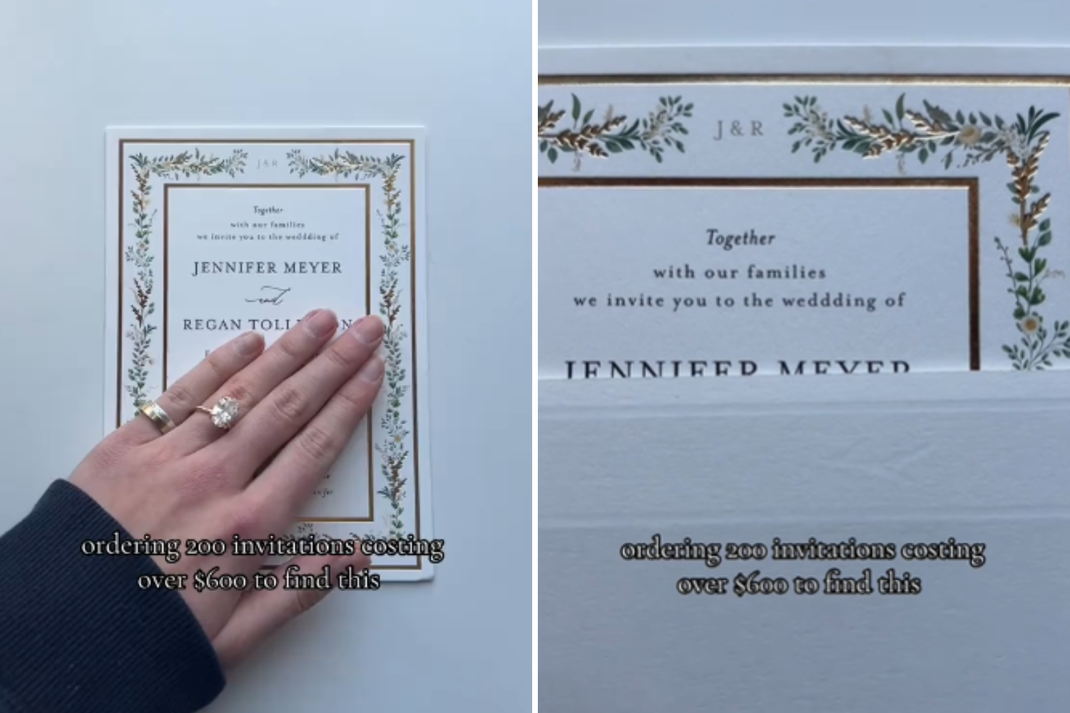 Bride Spends $600 on Wedding Invites, Then Notices a Spelling Mistake: 'Meltdown'