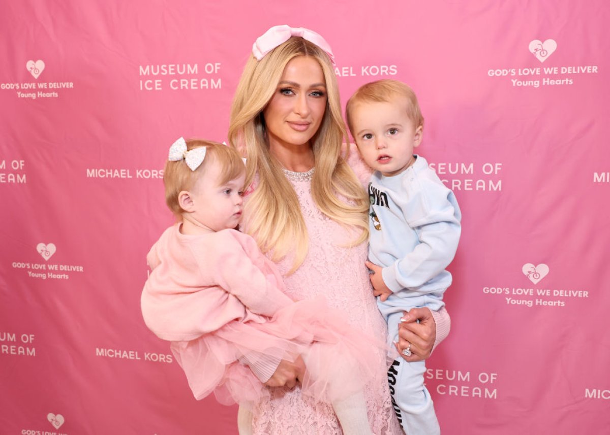 Paris Hilton and Children Phoenix and London
