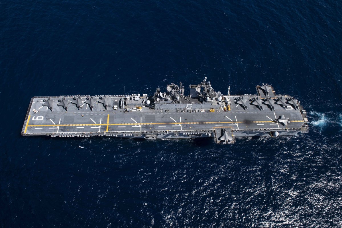 U.S. Stealth Jet Carrier Transits Pacific Ocean