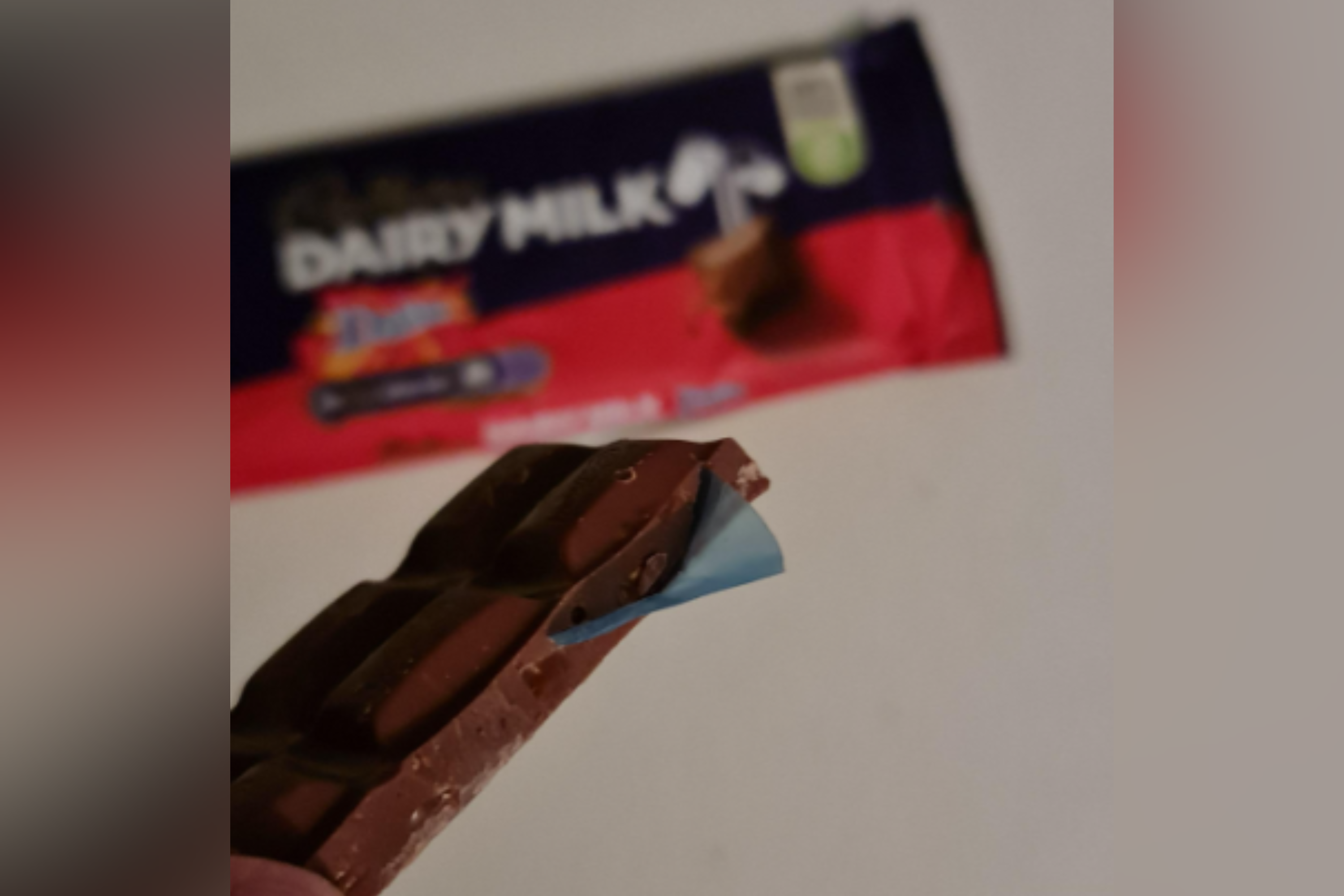 Dad Bites Into Chocolate Bar, Immediately Notices Something Is Very Wrong