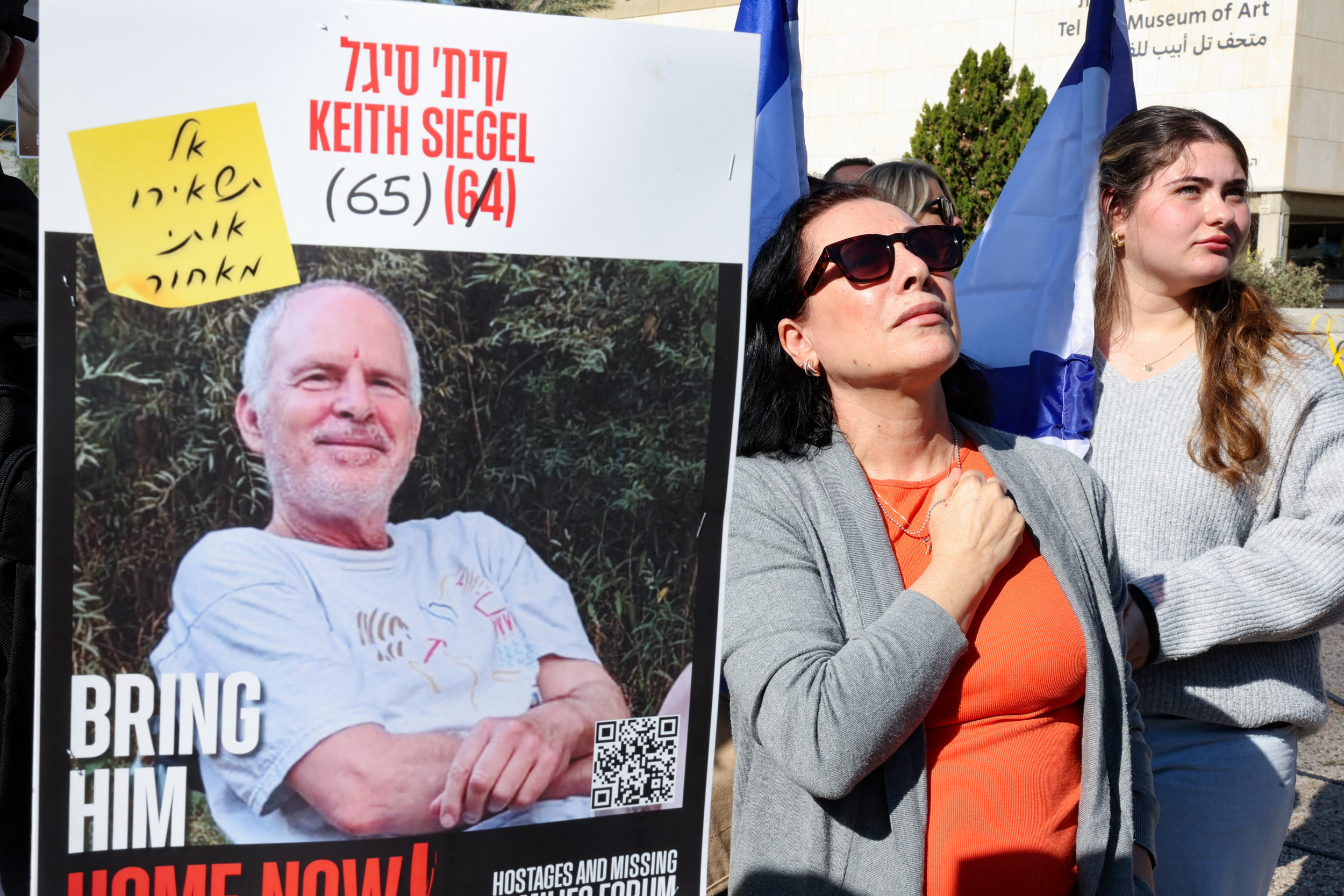 Three Gaza hostages, including American, released in ceasefire deal