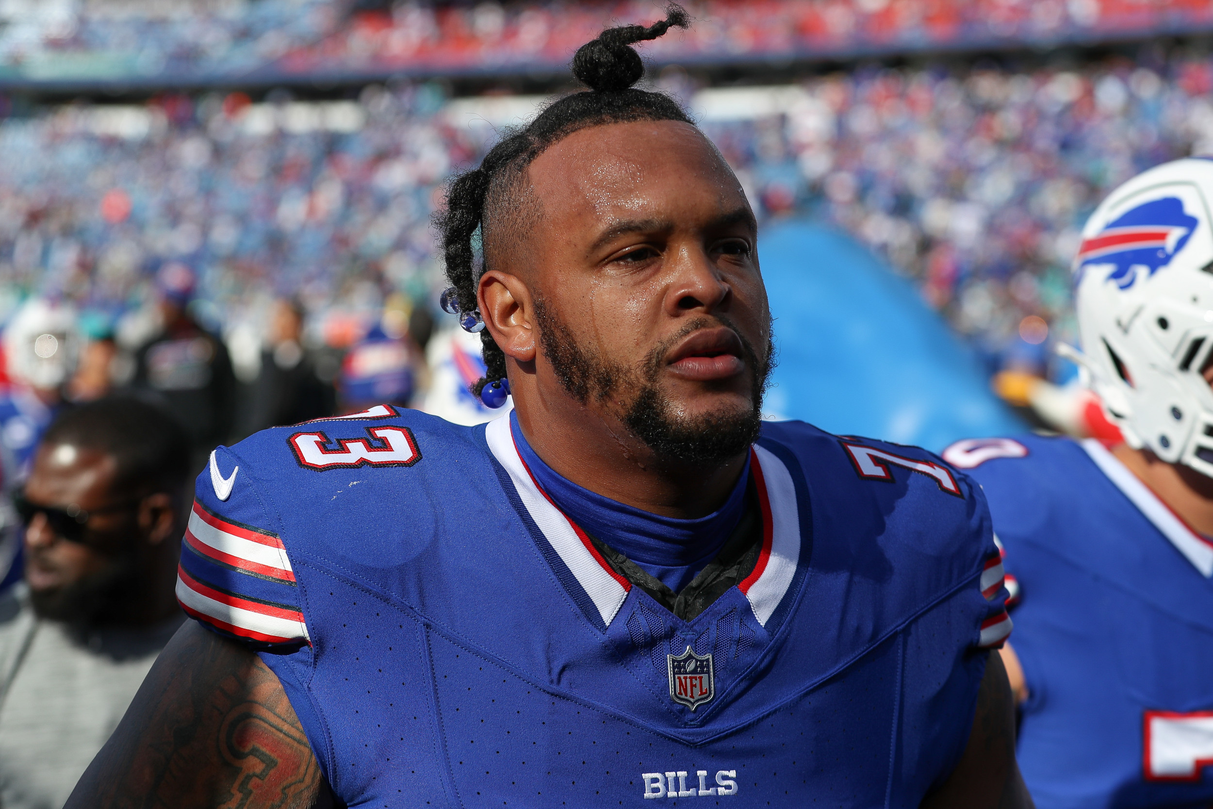 Bills Dion Dawkins Pitches Alliance With Ravens to Take Down Chiefs