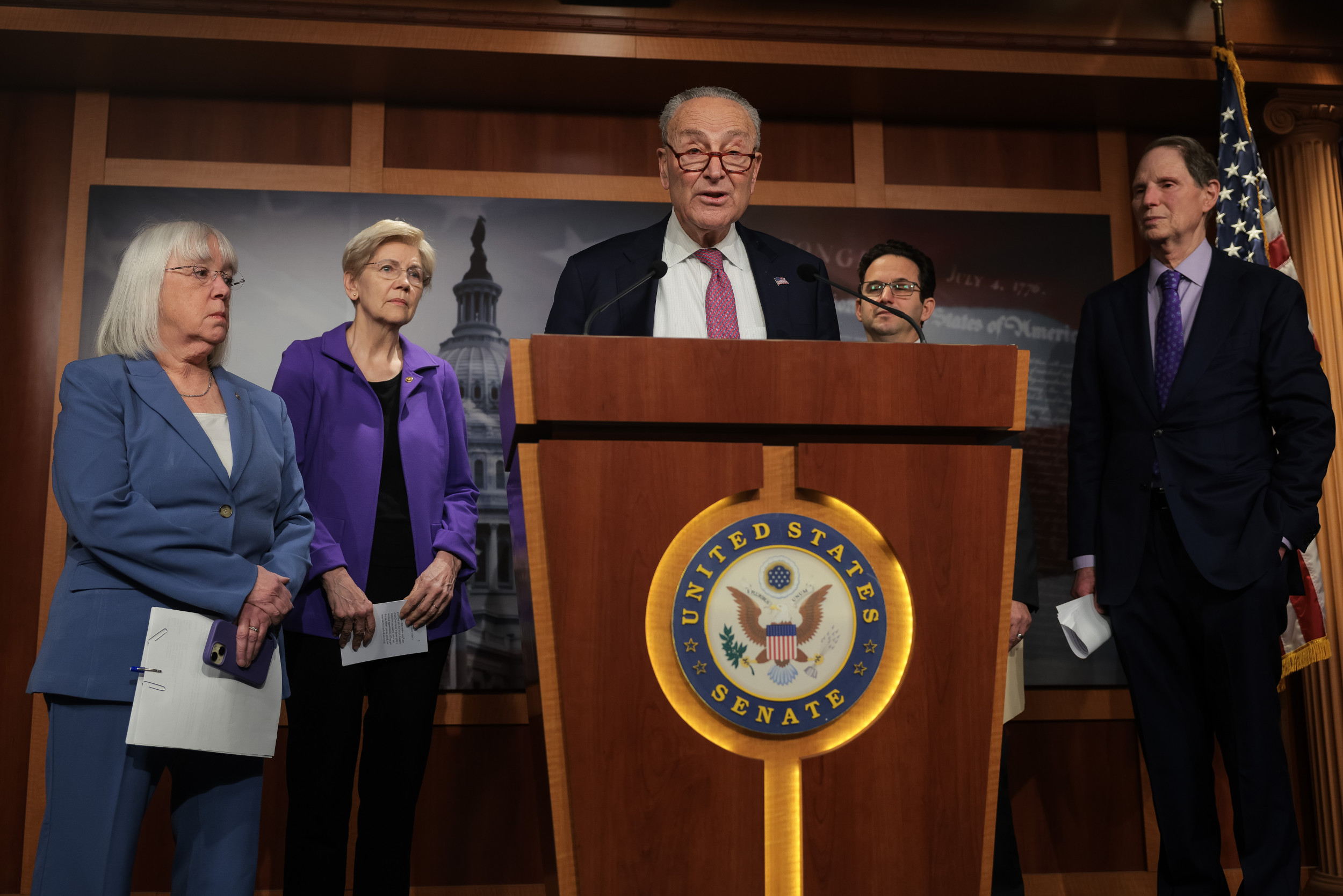 Democrats say they're "pulling the fire alarm" on Trump and Musk