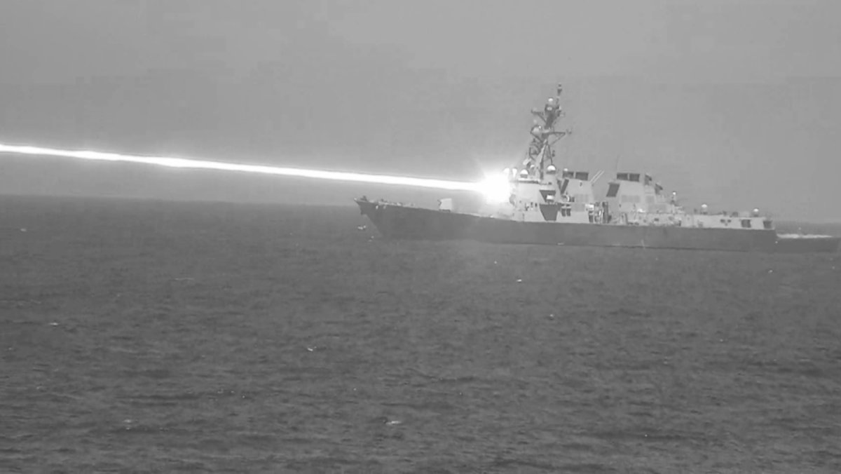 U.S. Warship Fires Laser Beam Against Drone