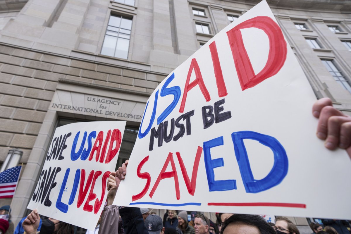 USAID protest