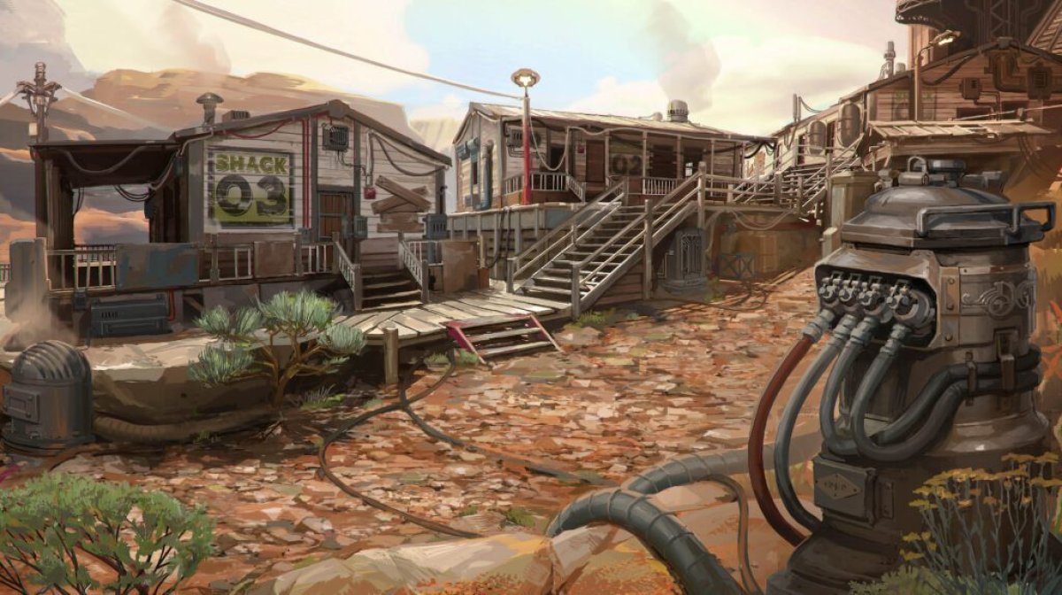 Wolfeye Neowiz game concept art village