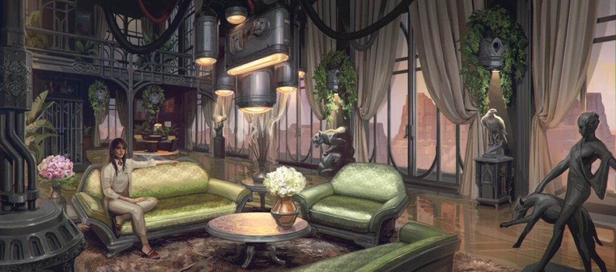 Wolfeye Neowiz concept art living room
