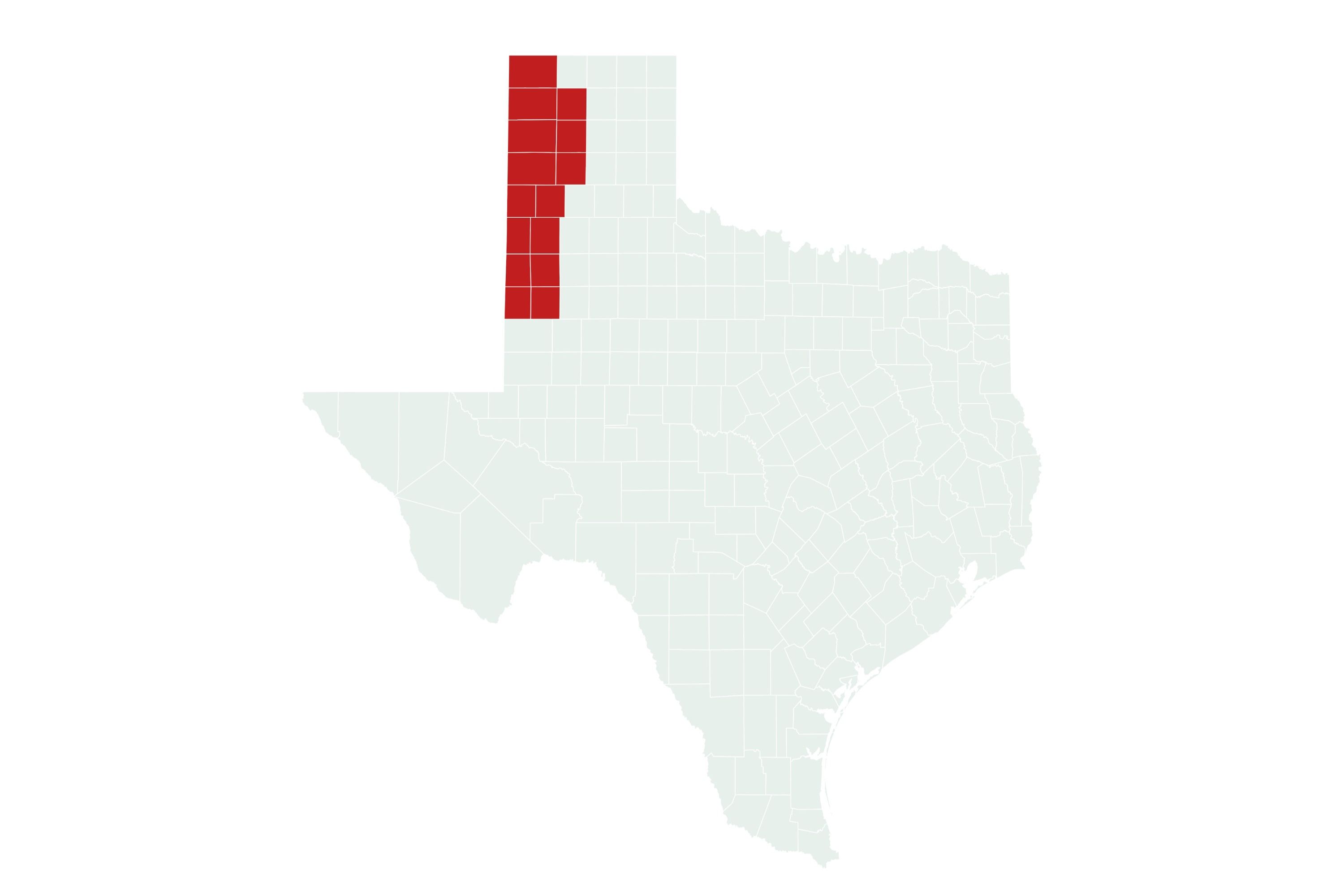 Texas Map Shows Counties Facing 'Extreme Fire' Warnings