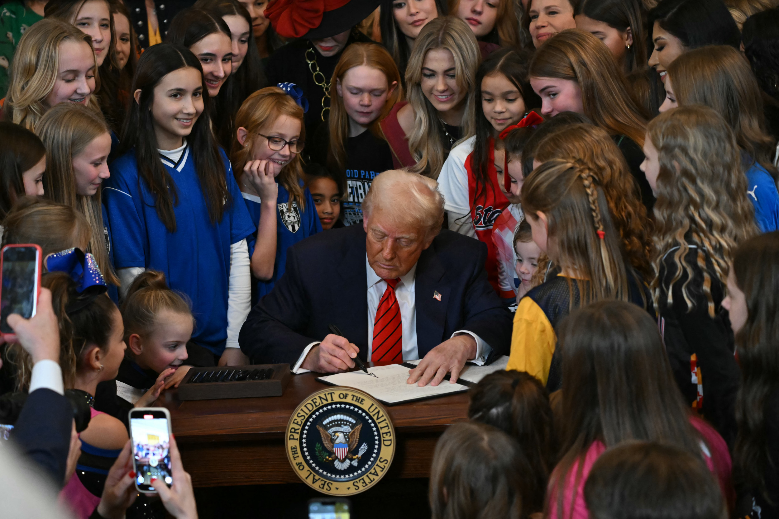 Donald Trump says he will deny visas for transgender Olympic athletes