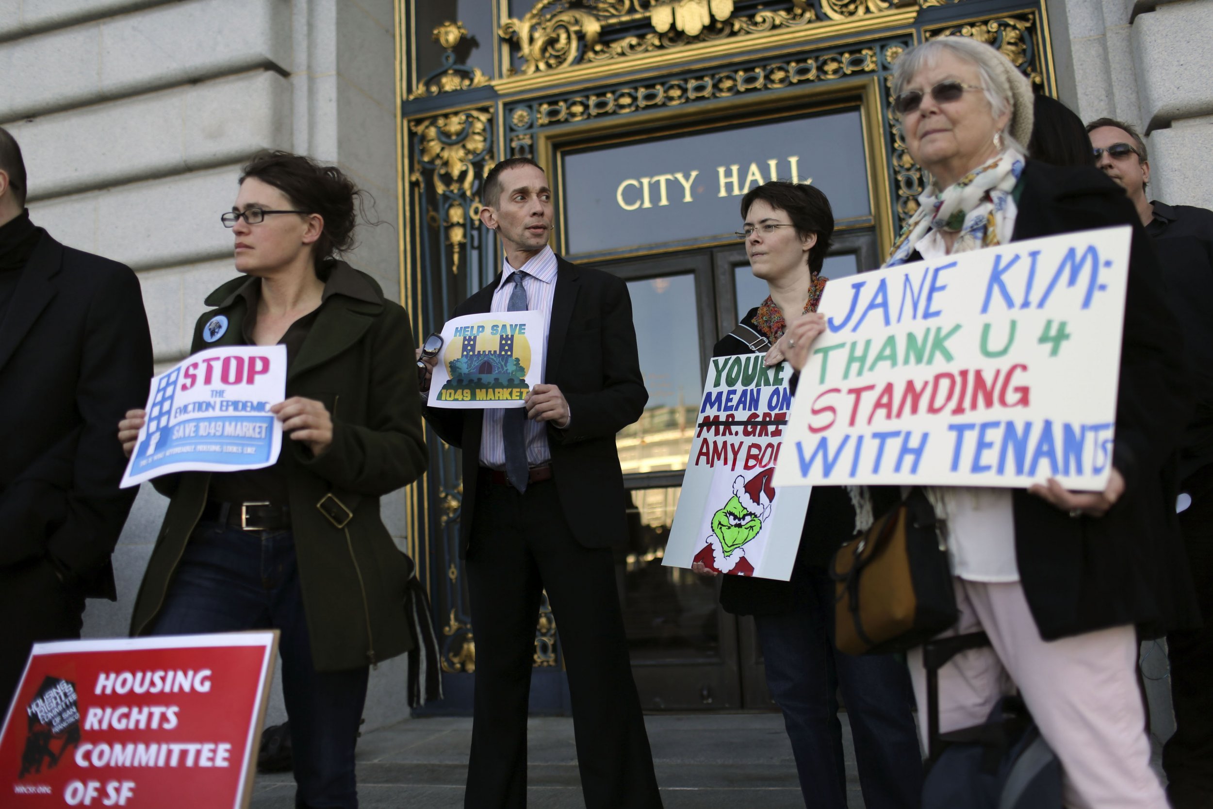 Protesters in SF