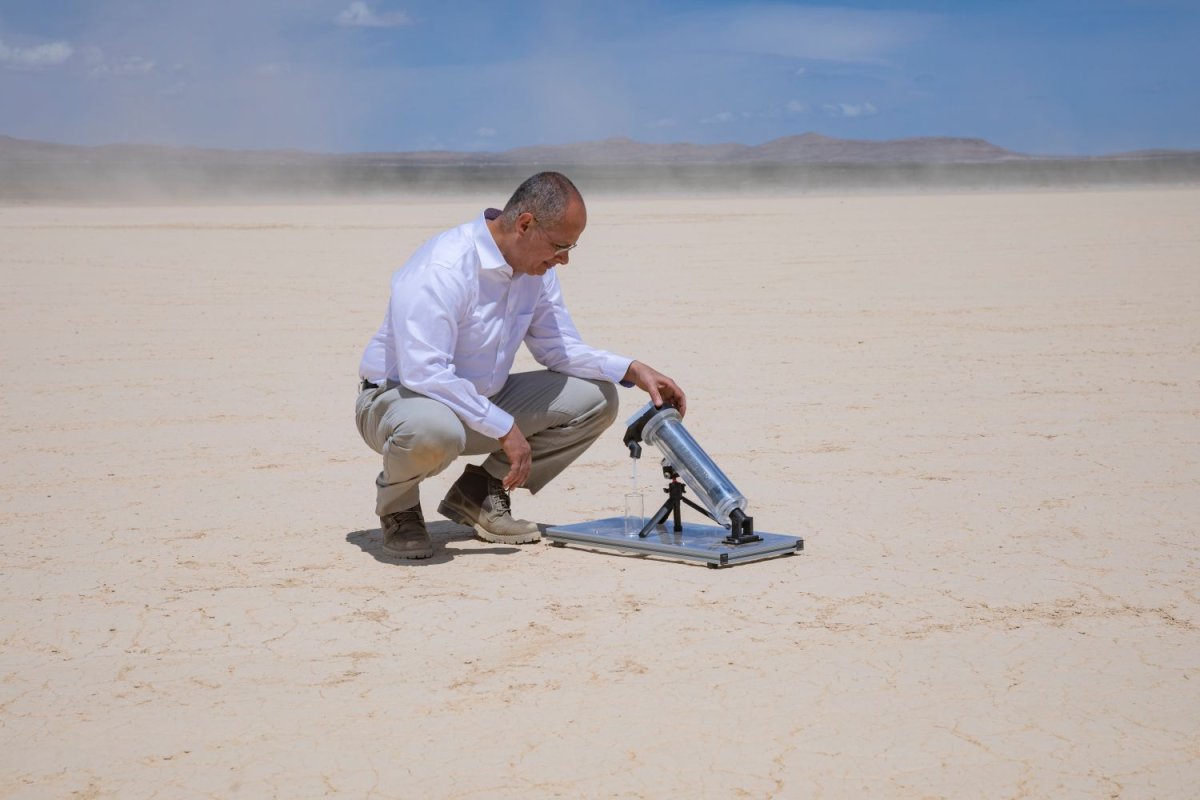 Man in desert