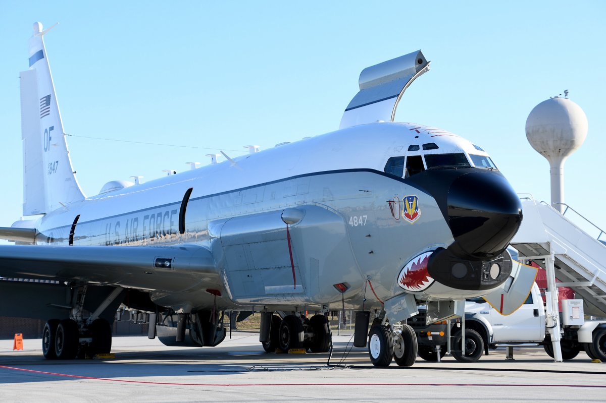 U.S. RC-135U Combat Sent Reconnaissance Aircraft