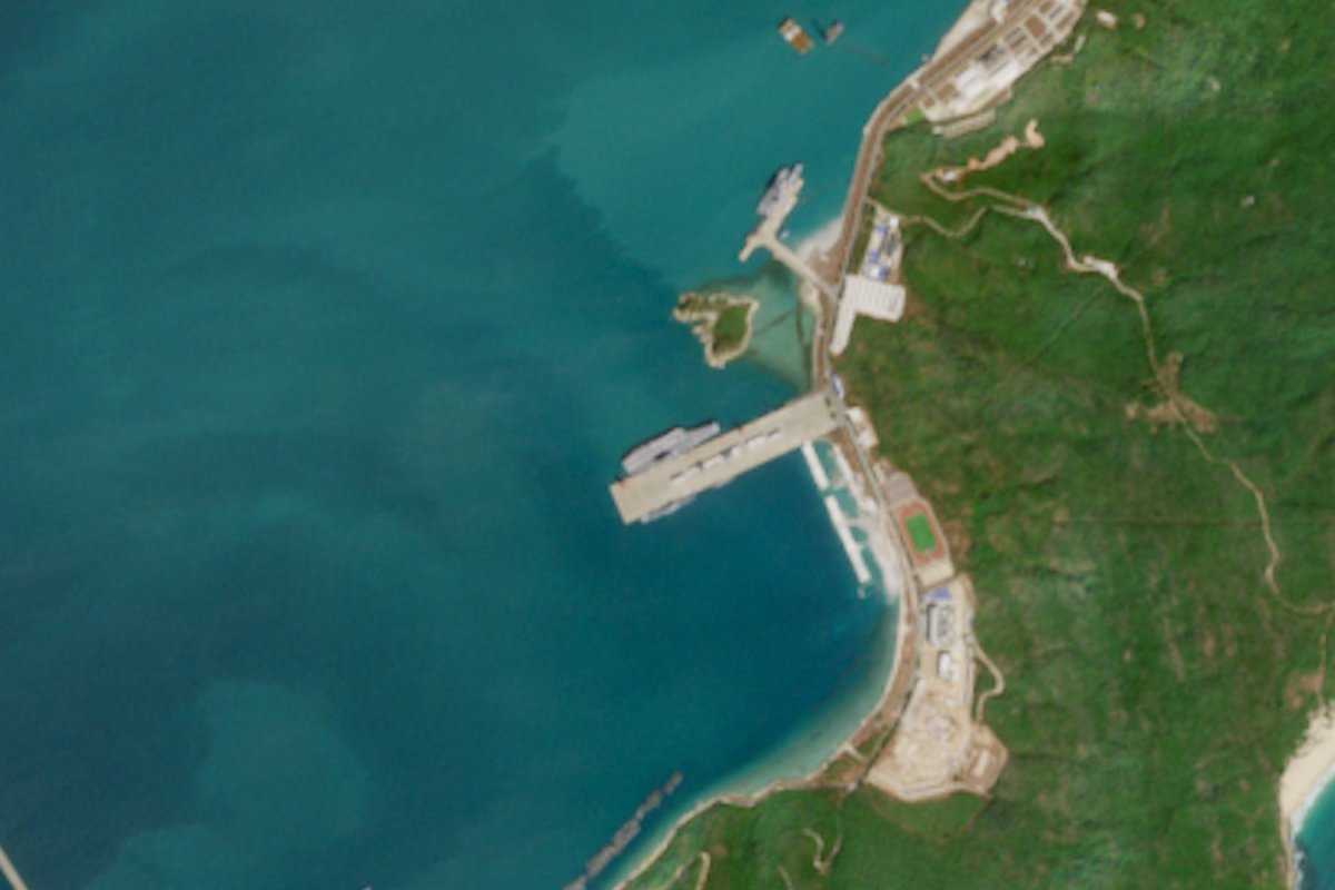 Chinese Carrier Shandong at Sanya Home Port