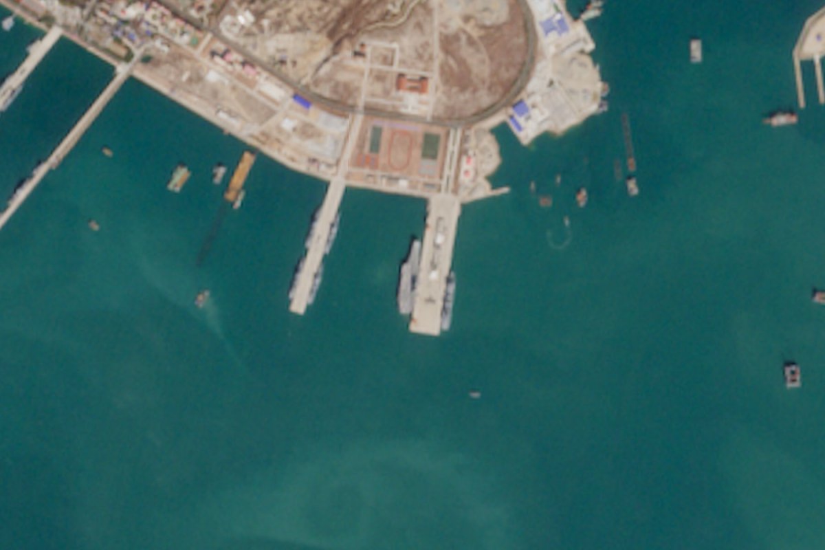 Chinese Carrier Liaoning at Qingdao Home Port