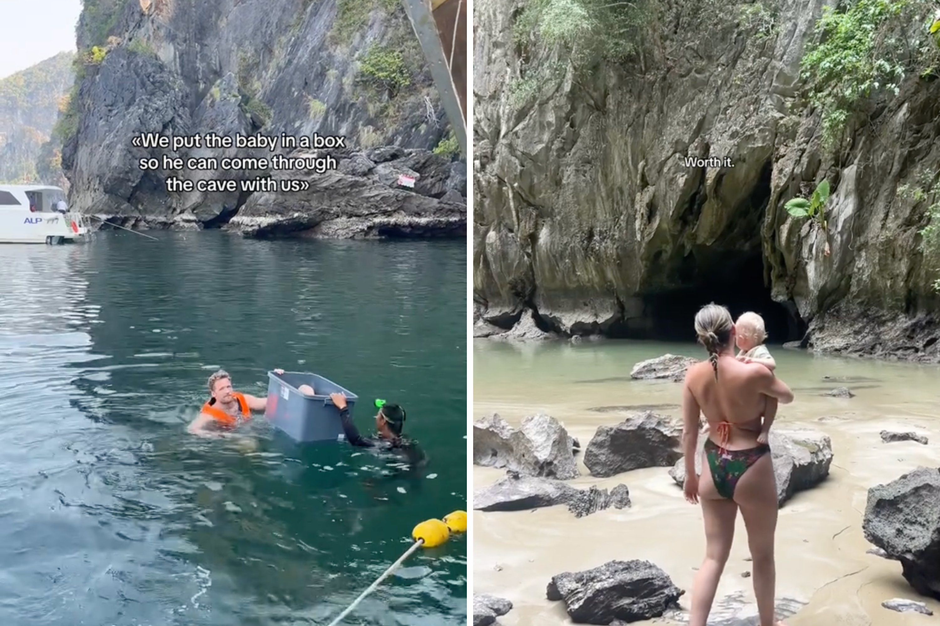 Parents Put Baby in Plastic Box so They Could Visit Cave in Thailand