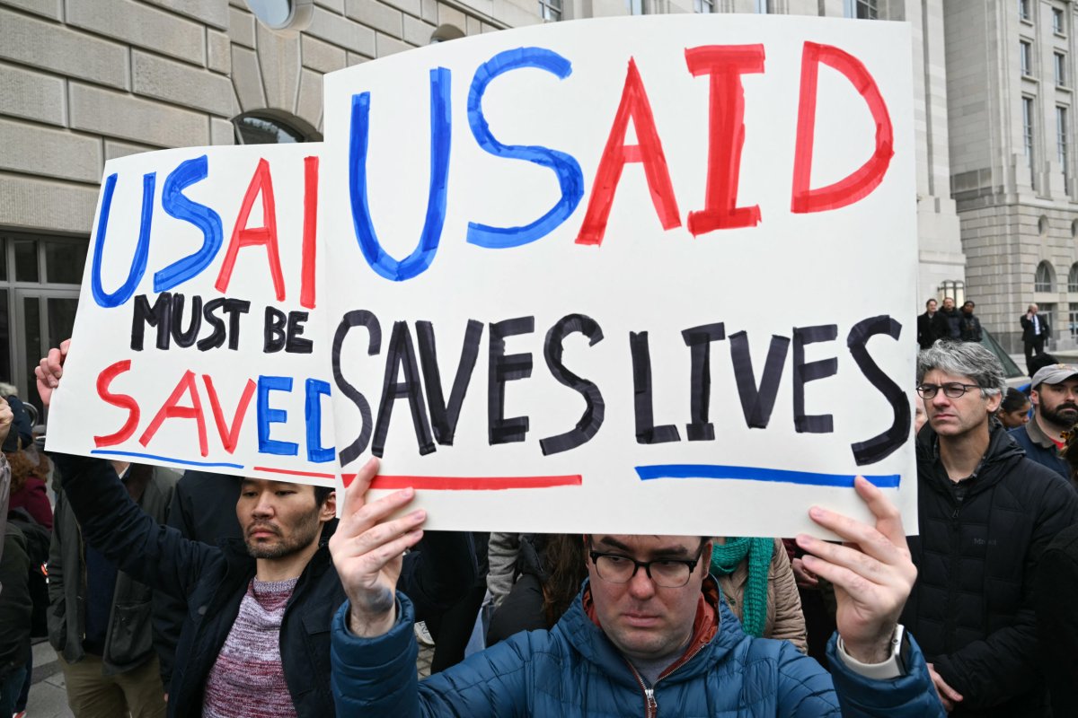 USAID protest