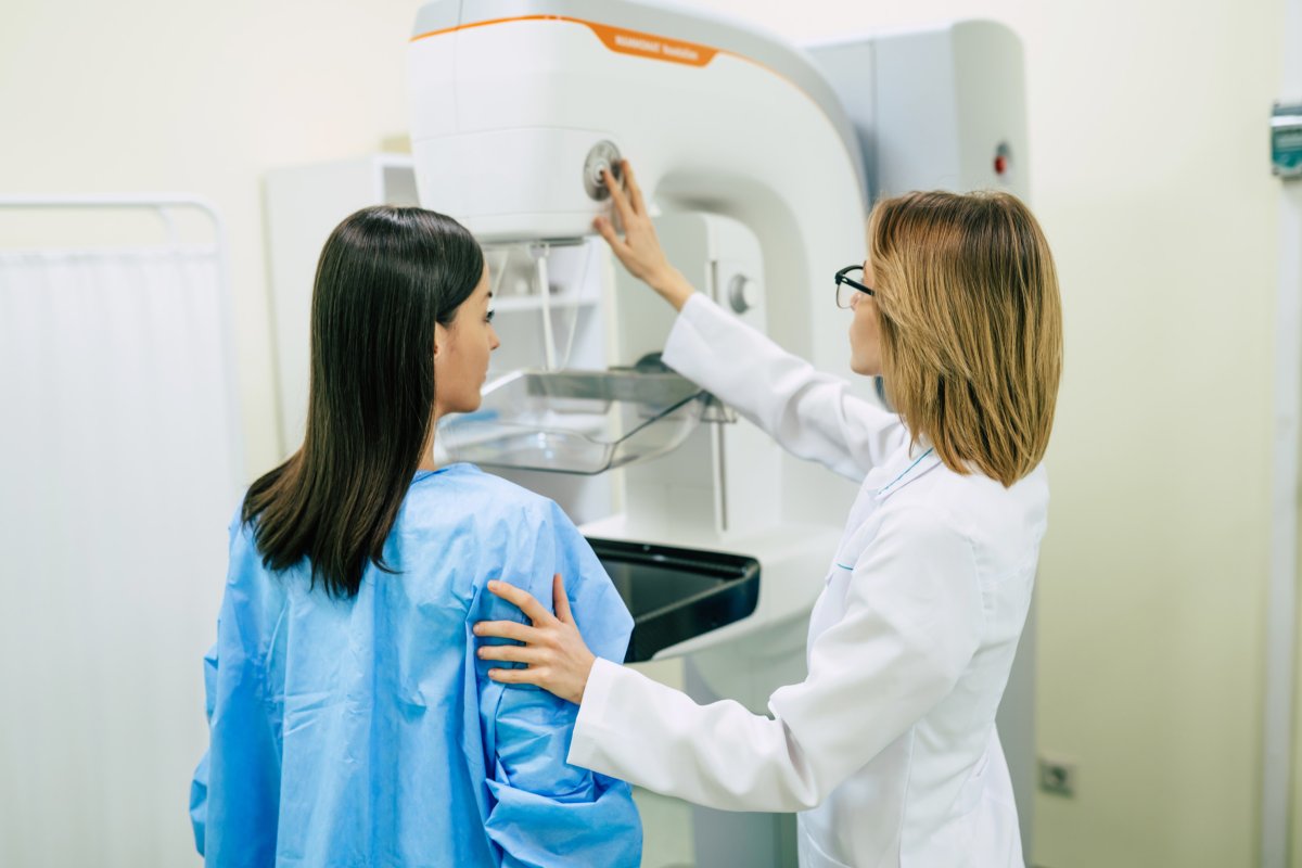 woman mammography