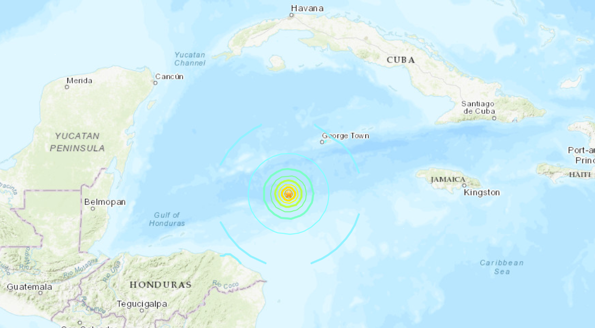 Powerful earthquake strikes near Cayman Islands