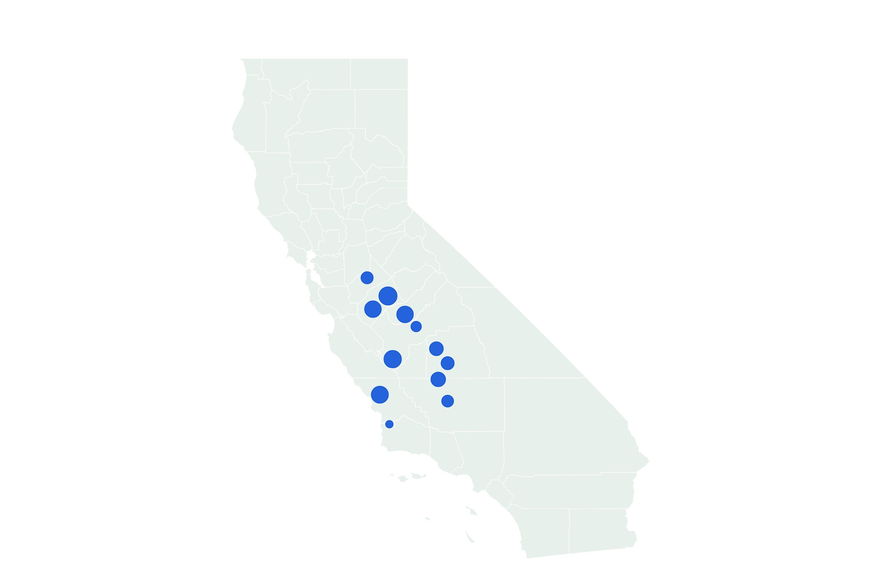 California Freeze Map Shows Cities To Be Hit Hardest