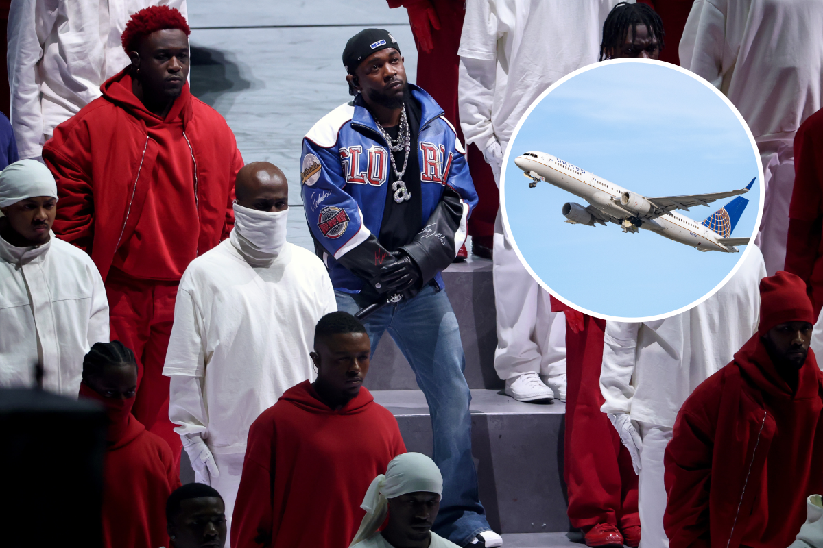 Kendrick Lamar Halftime Show United Boeing 757-224