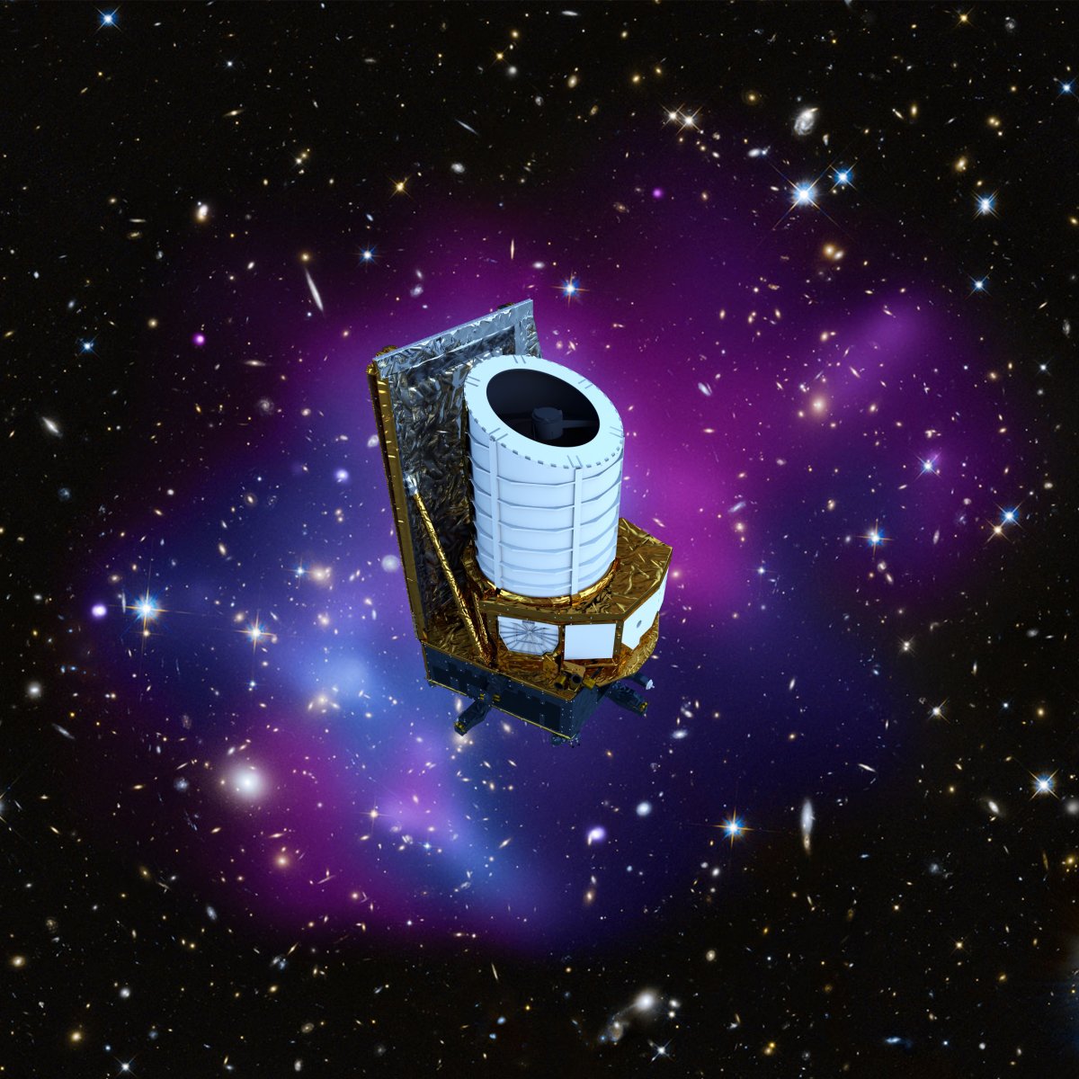 Artist's impression of the Euclid space telescope