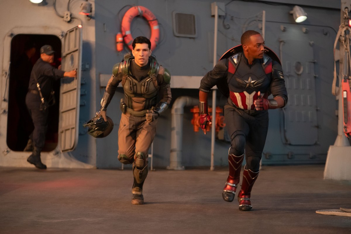 Captain America and Falcon