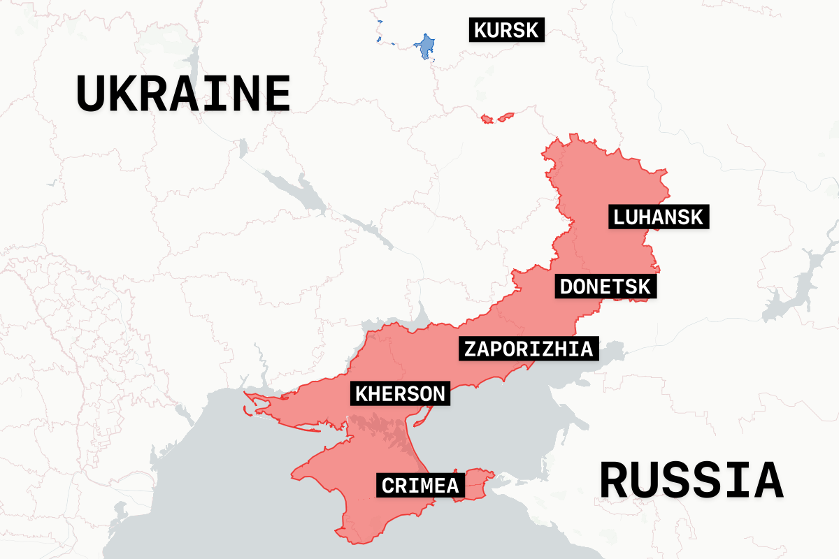 Map Shows Areas Ukraine Could Swap With Russia - Newsweek