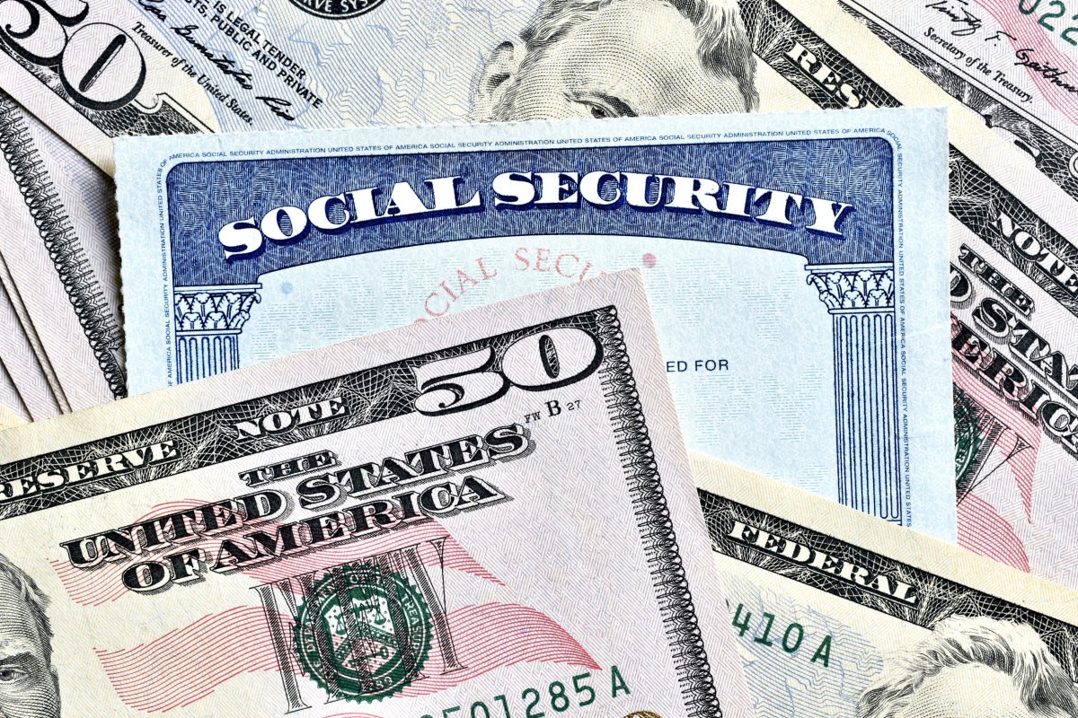 Photo of Social Security card and money