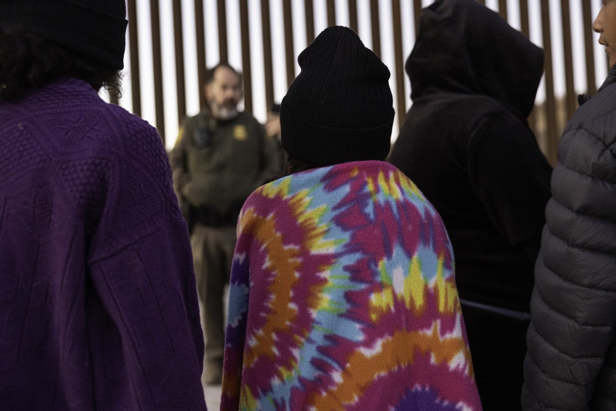 Immigrants at US Mexico border