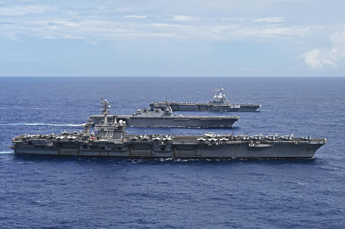 U.S., France, and Japan Conduct Carrier Exercise