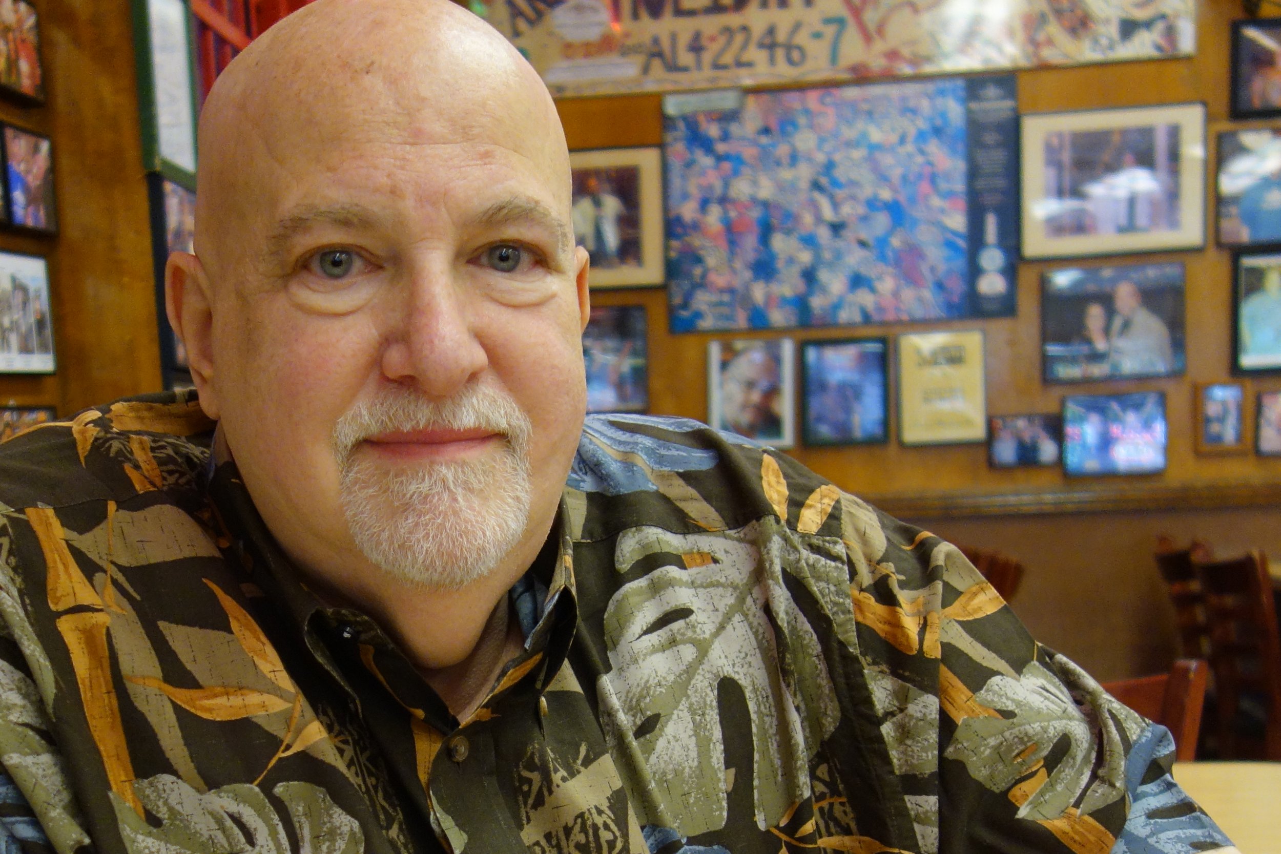 Fred Austin, who has co-owned Katz's Deli since 1988, enjoys an early breakfast on Saturday morning.