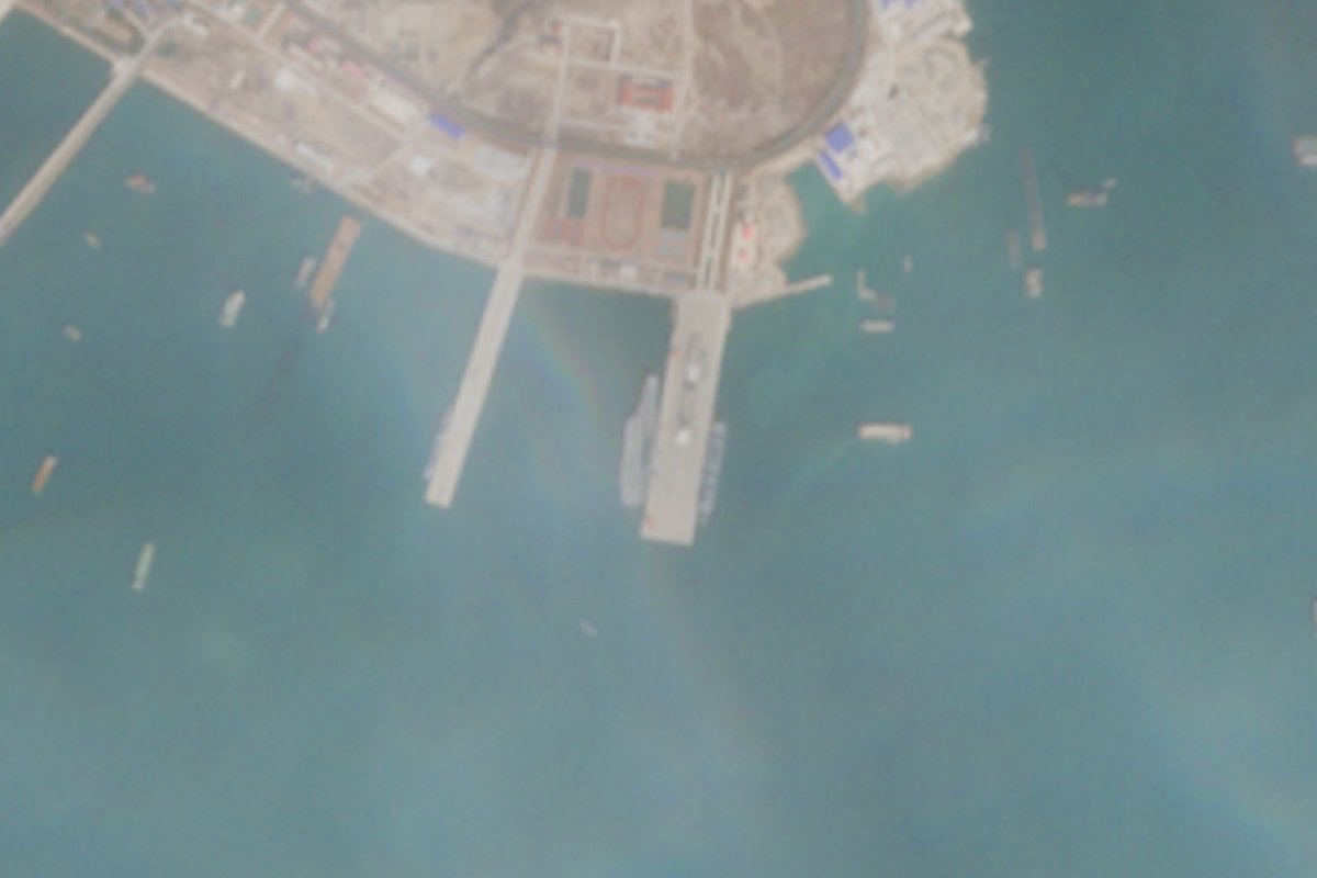 Chinese Carrier Liaoning at Qingdao Home Port