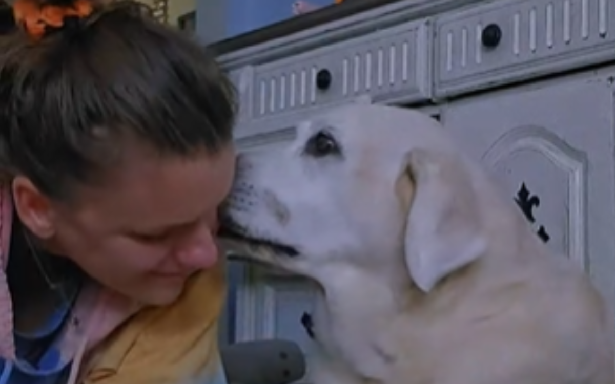 Nicole and her "soul dog" Barkley.
