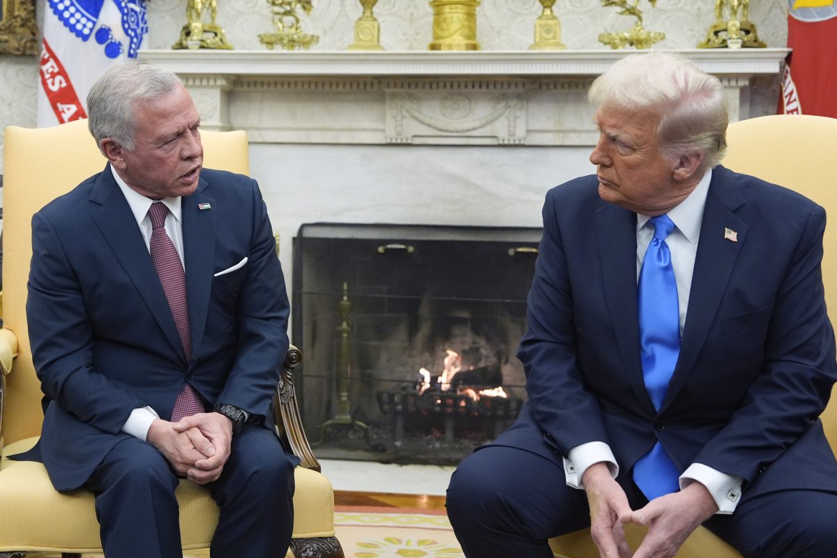 King of Jordan with Donald Trump