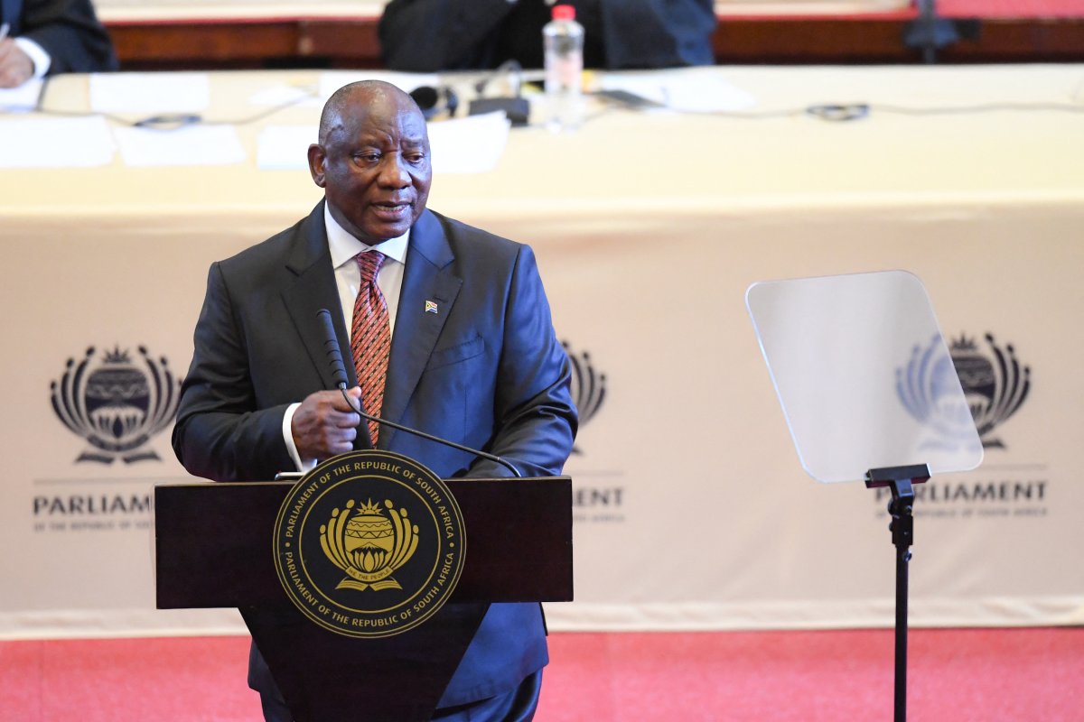 South African president Cyril Ramaphosa