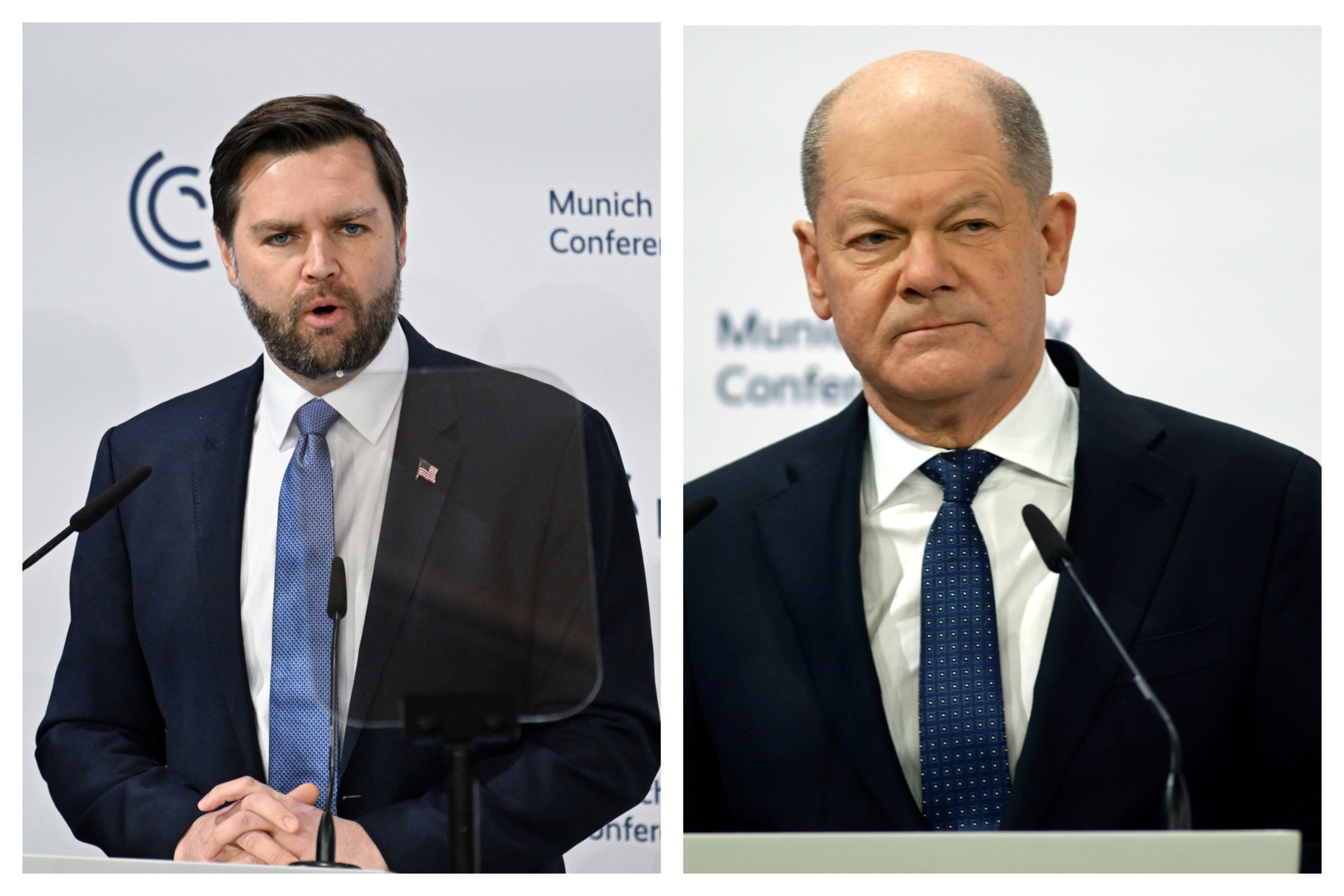 JD Vance rebuked by Germany's Scholz