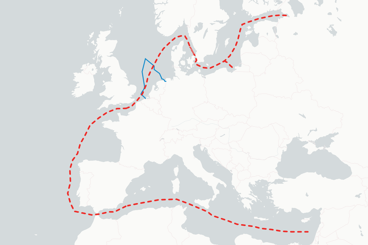 Russian Mediterranean Sea Flotilla Shadowed by NATO Allys Ships