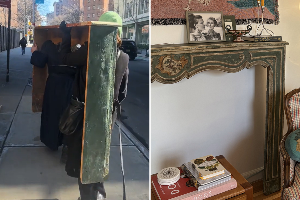 Thrifted mantel