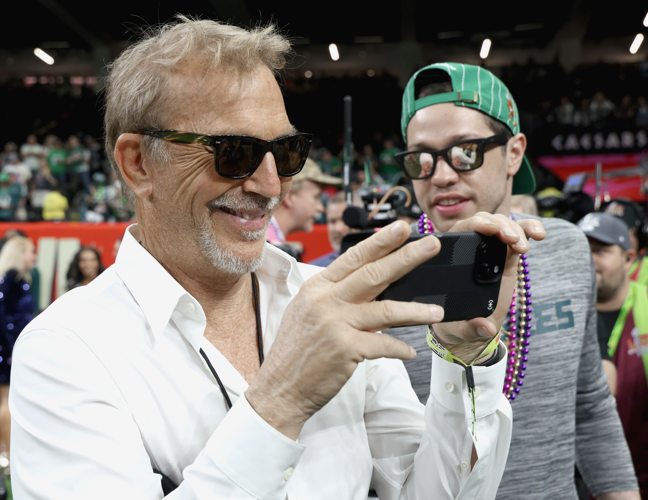 Kevin Costner, Pete Davidson Spotted Together at Celebrity Parties