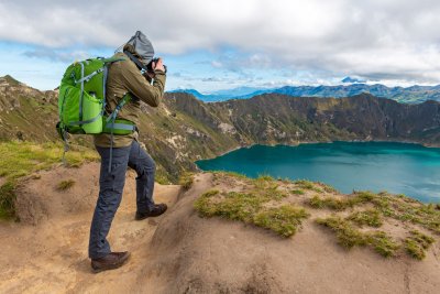 Photographer of an ecuador's volcino Photographer of an ecuador's volcino