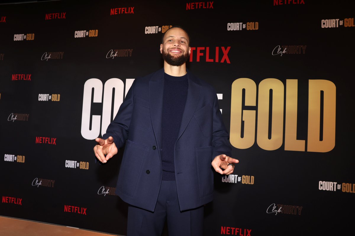 Stephen Curry at Court of Gold Premiere