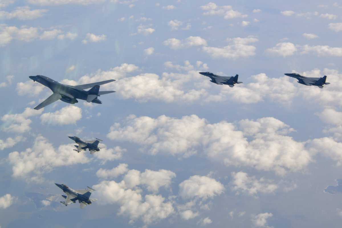 U.S. Conducts Bomber Drill with South Korea